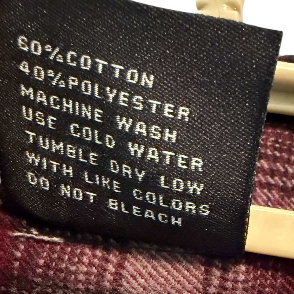 Yago Plaid Flannel‎ Button Down Shirt Long Sleeve Big & Tall 5XL Gorpcore Cozy - Picture 8 of 8